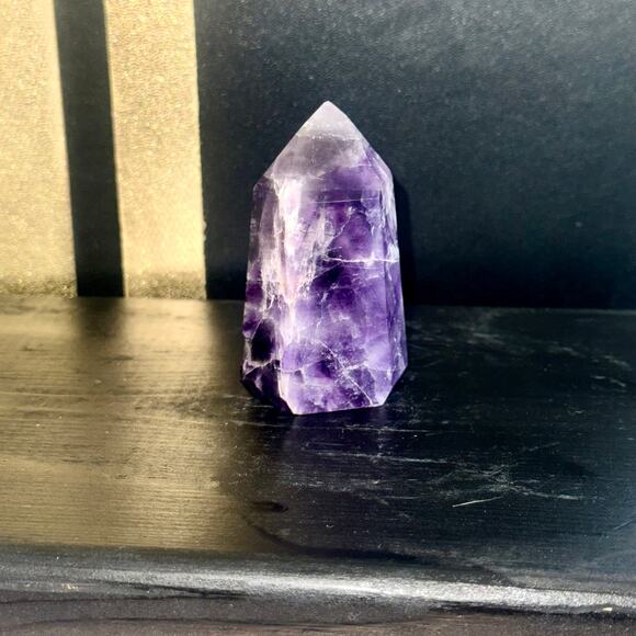 Premier Brazilian Amethyst Tower • 104 g • 2.5″ Tall • Healing Crystal Point - Picture 1 of 7